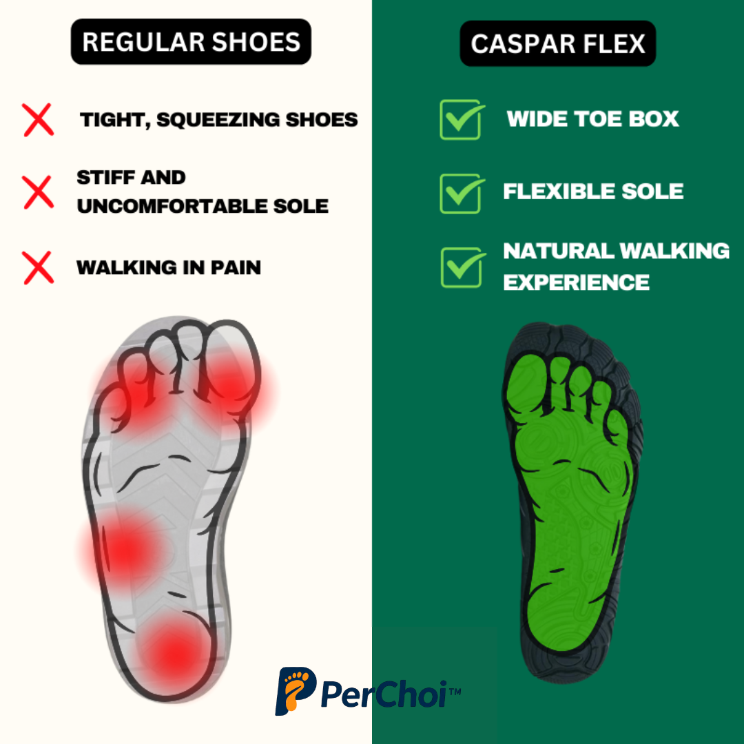 Caspar Flex - Non-slip & waterproof winter barefoot shoe (Unisex)
