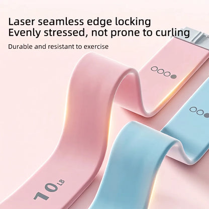 LuxeSculpt™ Elite Figure 8 Resistance Band System: Multi-Level Silicone Set for Yoga, Stretching & Back Fitness