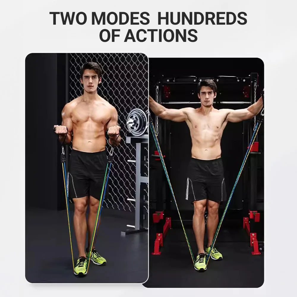 Resistance Bands Set™ 10–14pcs for Workout & Muscle Training