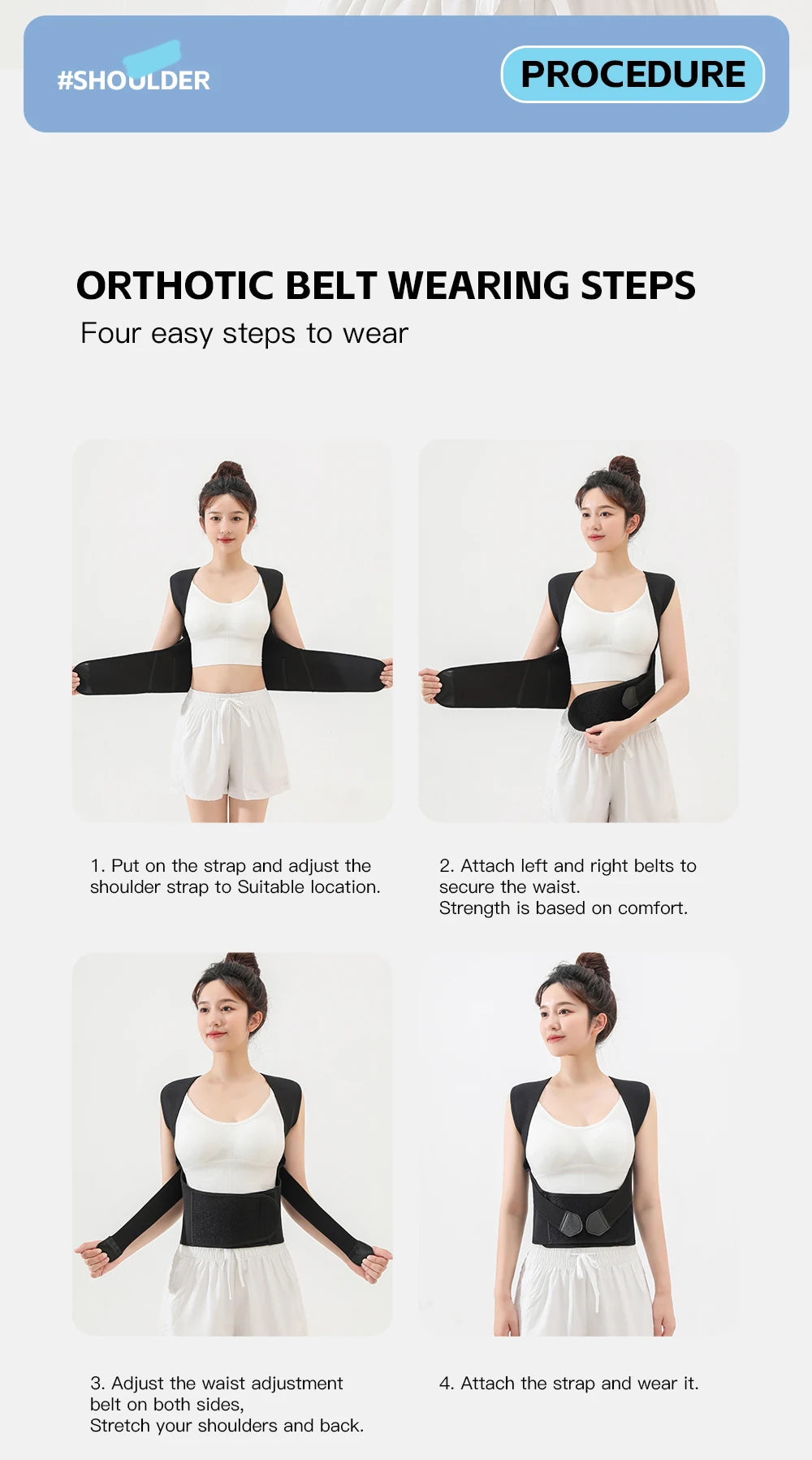 Posture Corrector Brace™ Adjustable Back Support for Women