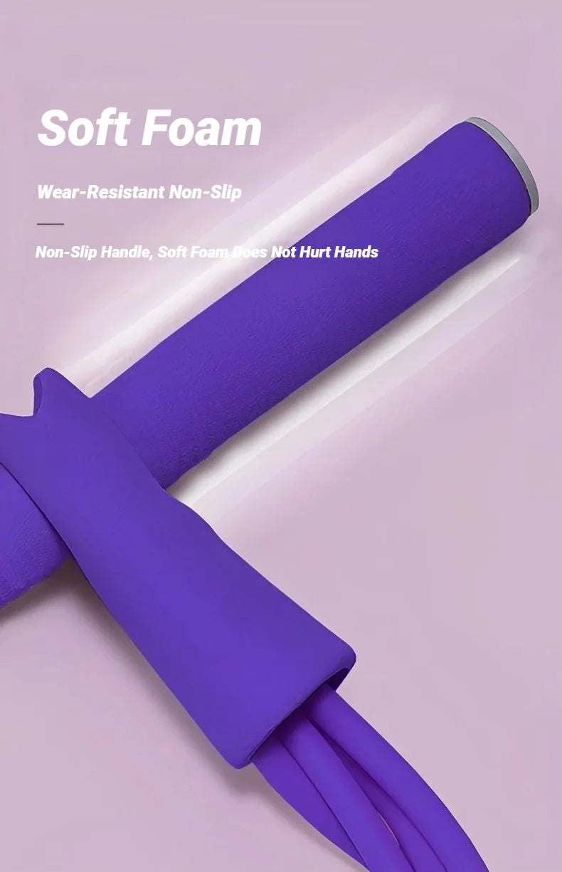 Pedal Resistance Band™ 4-Tube Tension Rope for Home Fitness