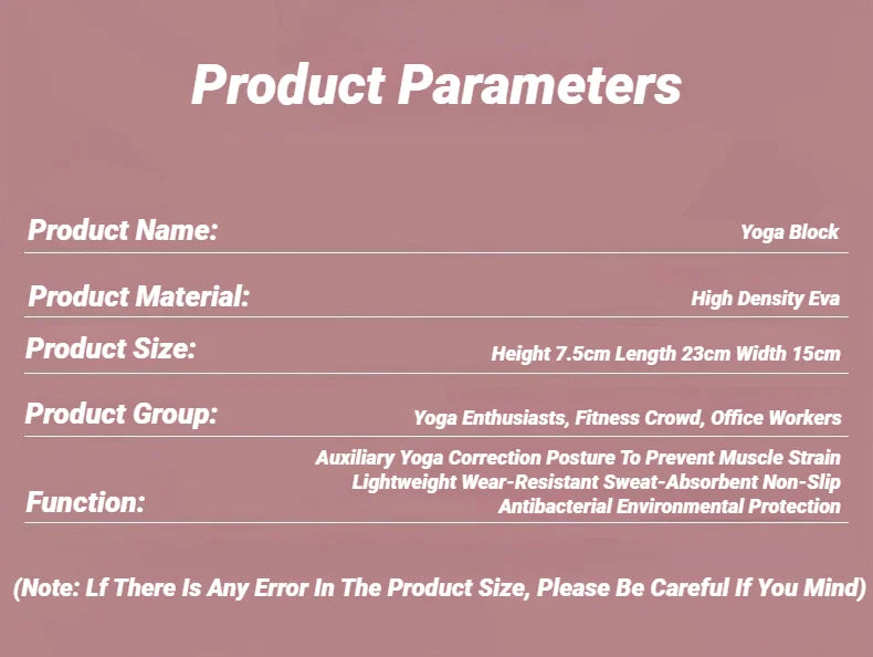 Yoga Blocks™ Foam Bricks for Pilates & Stretching