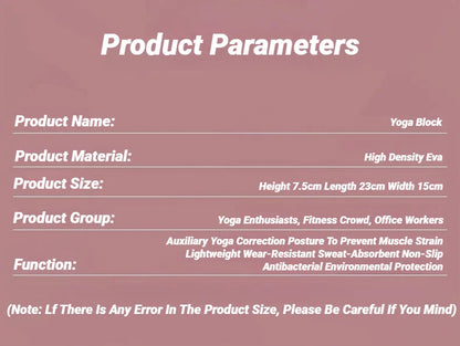 Yoga Blocks™ Foam Bricks for Pilates & Stretching