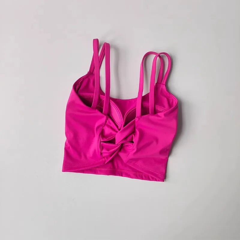 Back Knot Push Up Sports Bra™