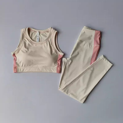 High Waist Yoga Leggings & Bra Set™