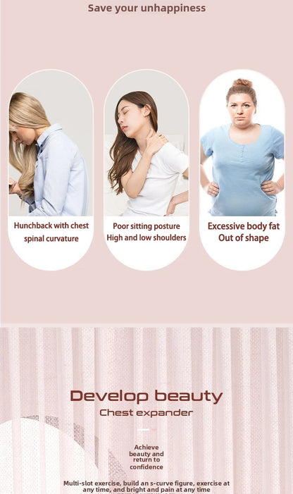 8-Shaped Stretcher For Home Fitness, Back Shaping,elastic Band With Open Shoulder and Back Stretching Band for Shoulder Exercise