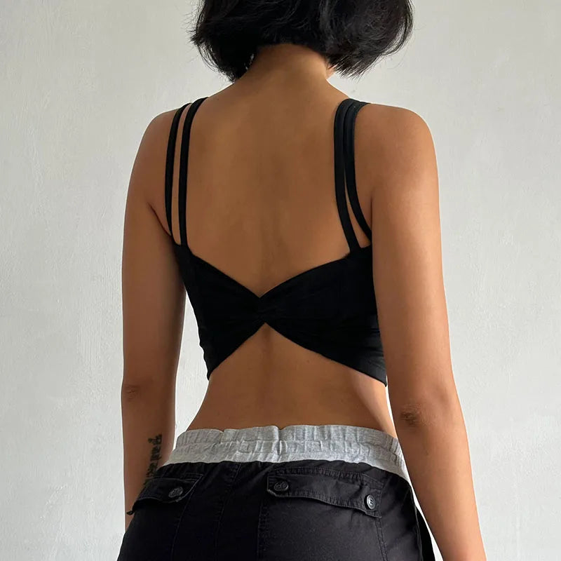 Back Knot Push Up Sports Bra™