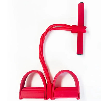 Pedal Resistance Band™ 4-Tube Tension Rope for Home Fitness