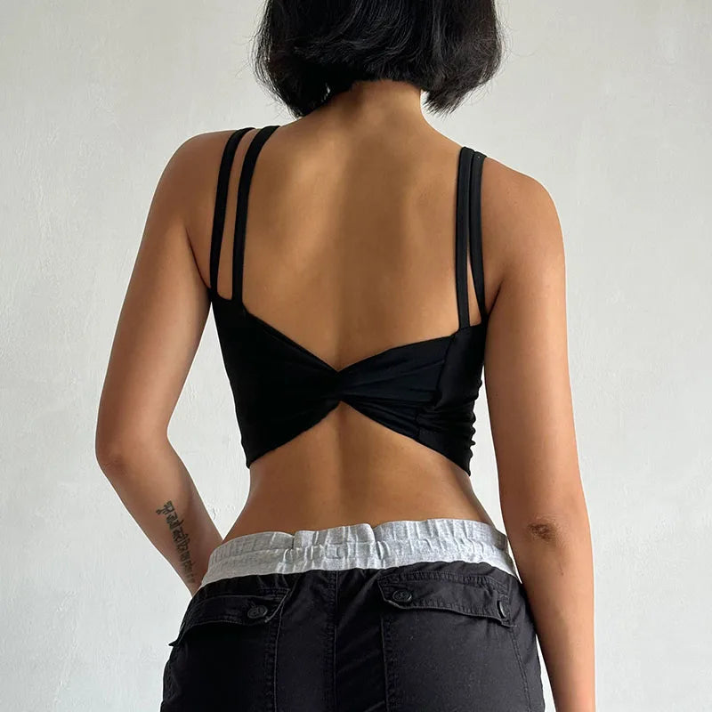 Back Knot Push Up Sports Bra™