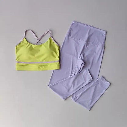 High Waist Yoga Leggings & Bra Set™