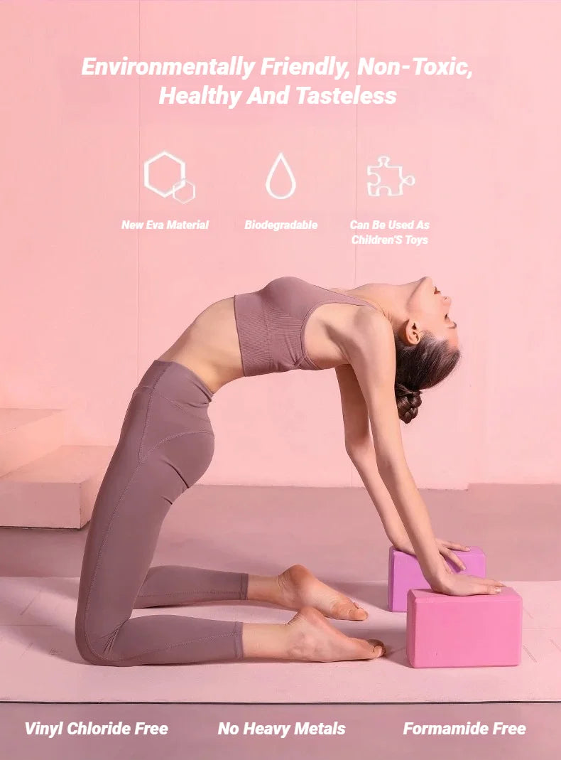 Yoga Blocks™ Foam Bricks for Pilates & Stretching