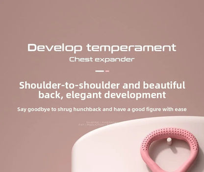 8-Shaped Stretcher For Home Fitness, Back Shaping,elastic Band With Open Shoulder and Back Stretching Band for Shoulder Exercise