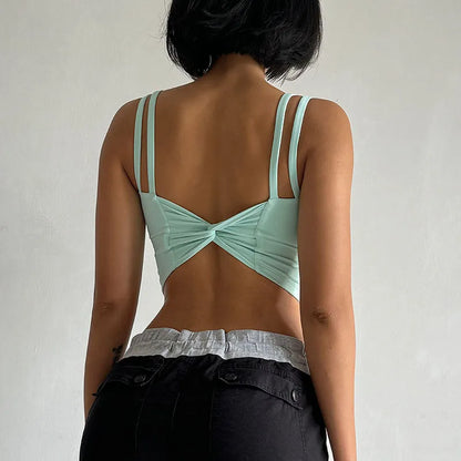 Back Knot Push Up Sports Bra™