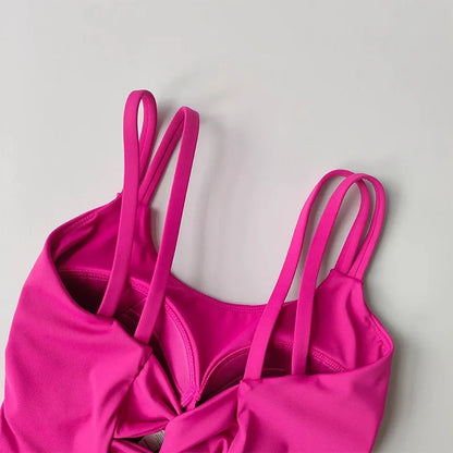 Back Knot Push Up Sports Bra™