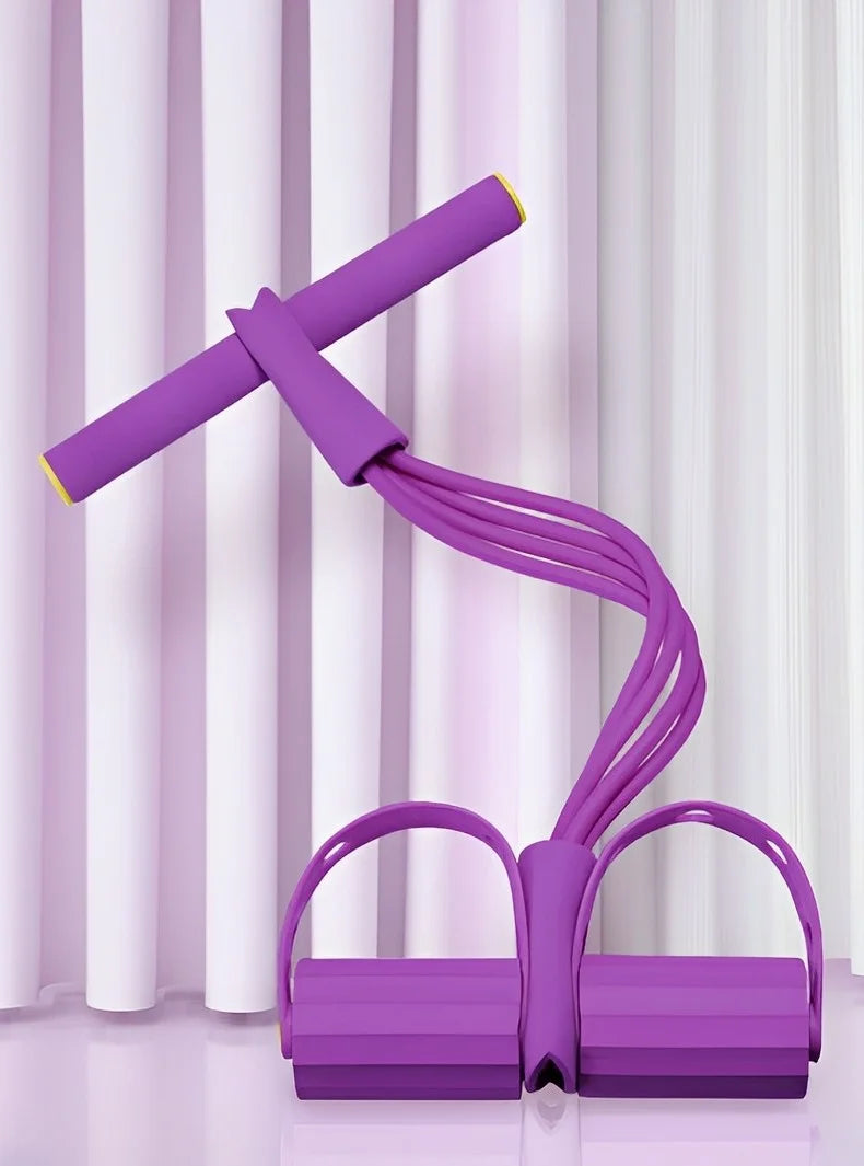 Pedal Resistance Band™ 4-Tube Tension Rope for Home Fitness
