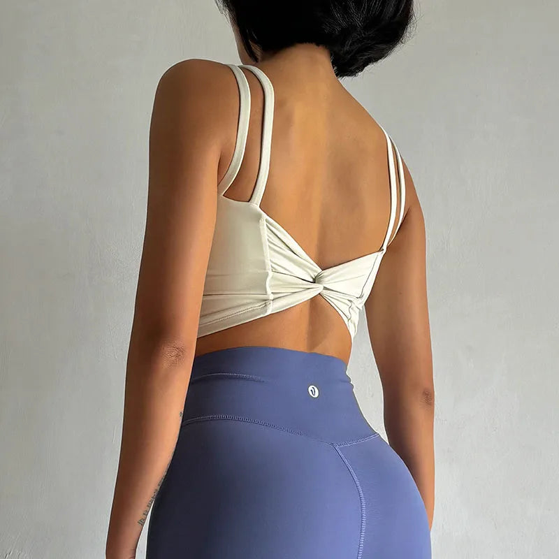 Back Knot Push Up Sports Bra™