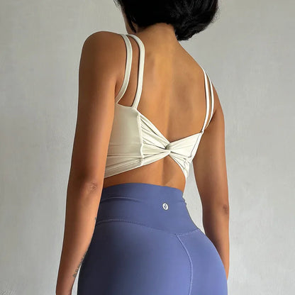 Back Knot Push Up Sports Bra™