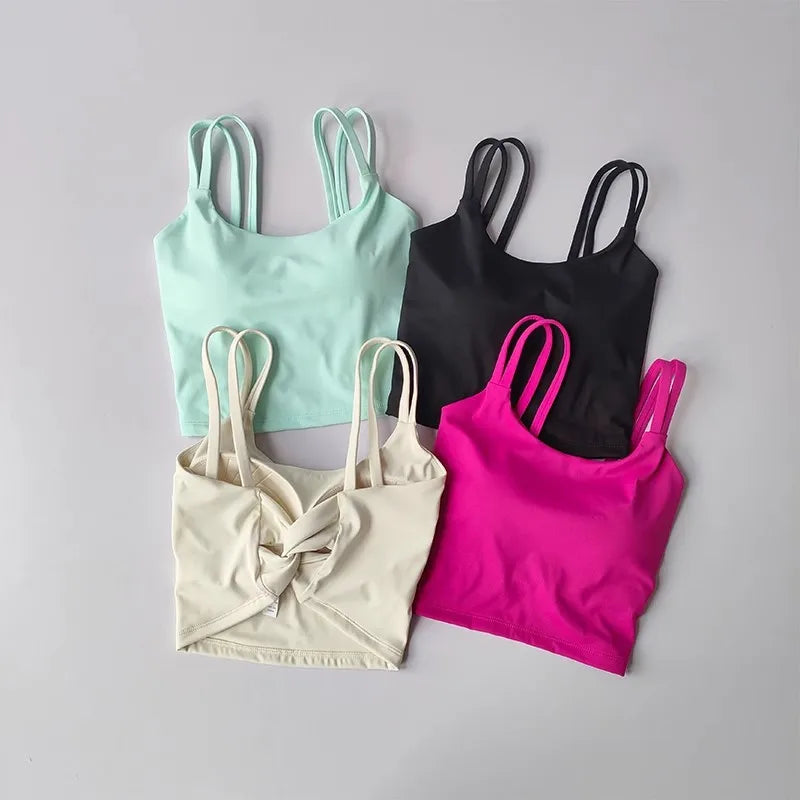 Back Knot Push Up Sports Bra™