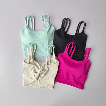 Back Knot Push Up Sports Bra™