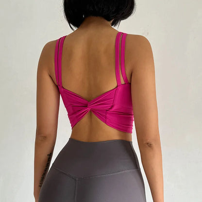 Back Knot Push Up Sports Bra™