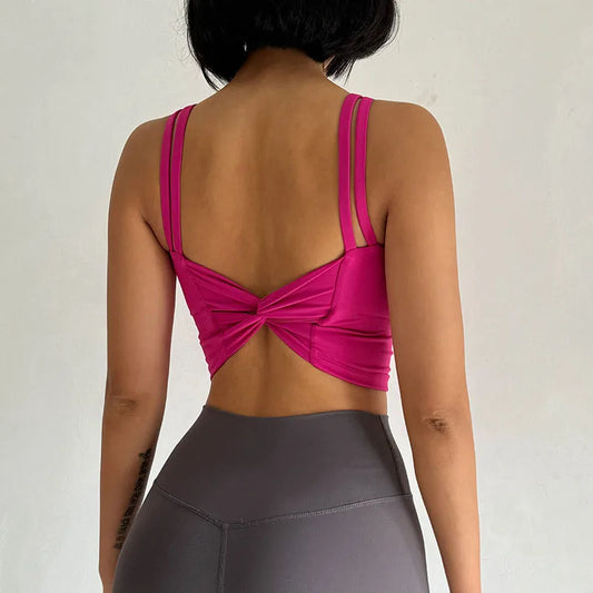 Back Knot Push Up Sports Bra™