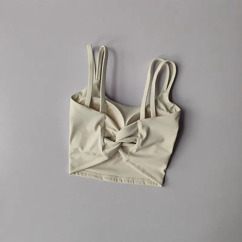 Back Knot Push Up Sports Bra™
