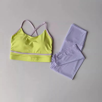High Waist Yoga Leggings & Bra Set™