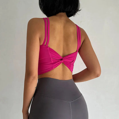 Back Knot Push Up Sports Bra™