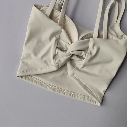 Back Knot Push Up Sports Bra™