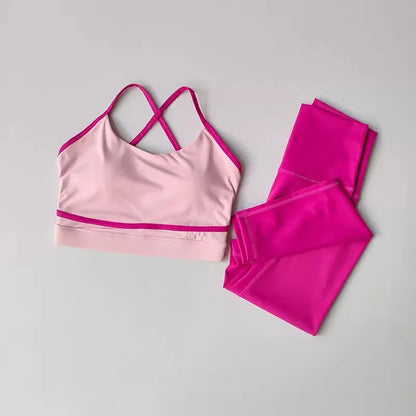 High Waist Yoga Leggings & Bra Set™
