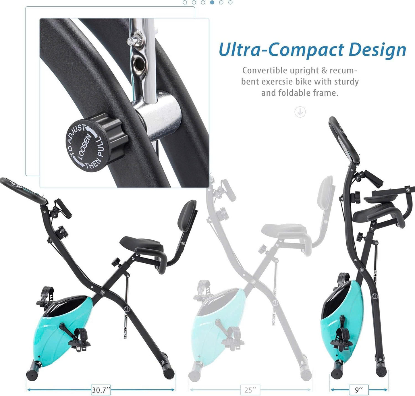Folding X-Bike Recumbent Upright™